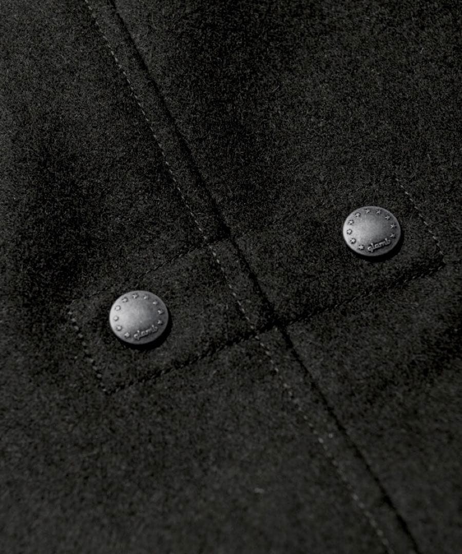 【新品：¥46,200】glamb グラム モッズコート 黒 M 春/秋/冬用