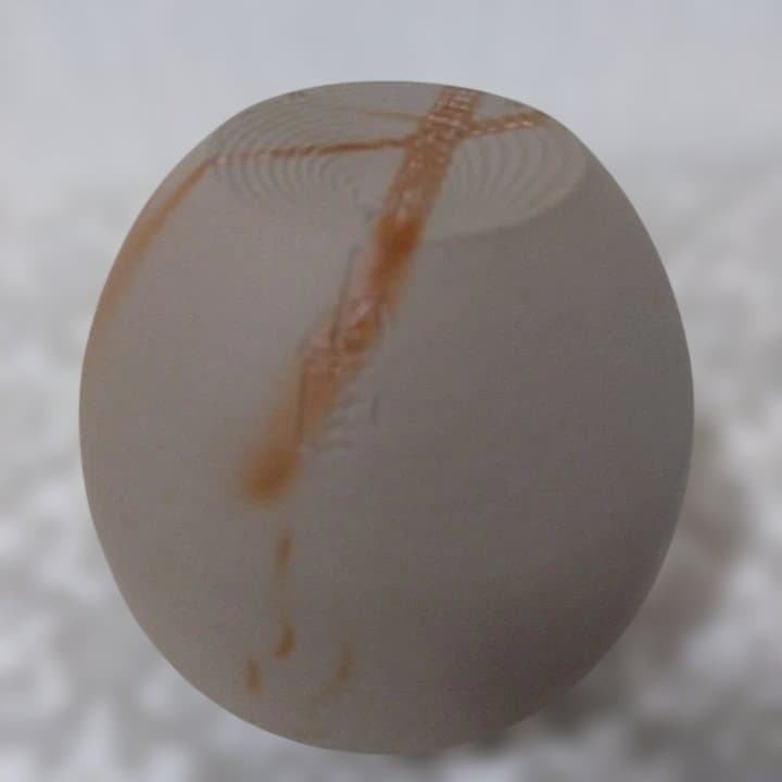 茶道具 備前焼 木村陶峰造 火襷 茶入 共箱・仕覆付　西陣織