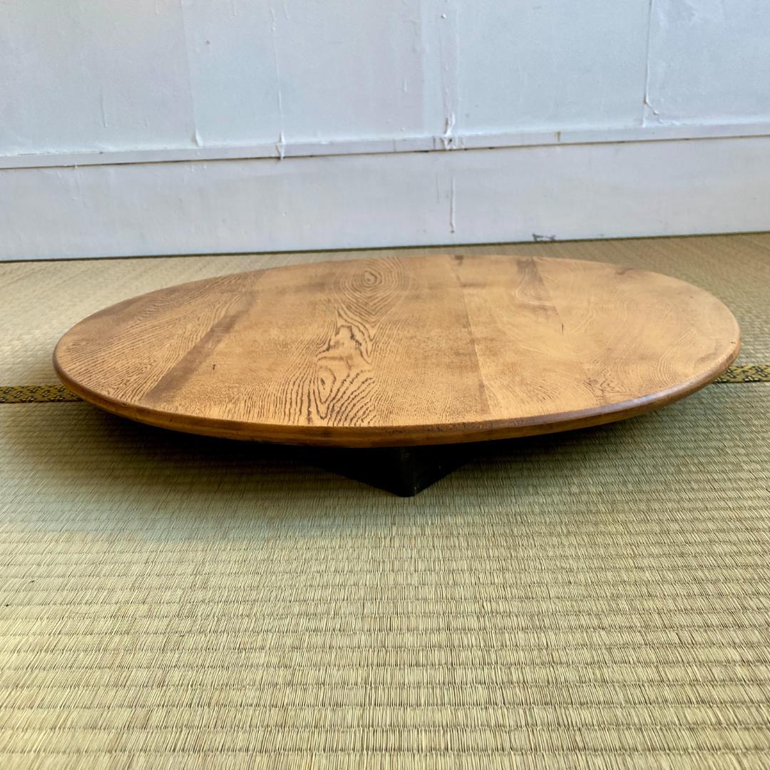 昭和レトロ ちゃぶ台 丸テーブル 無垢材 古民家 和家具 ローテーブル ②