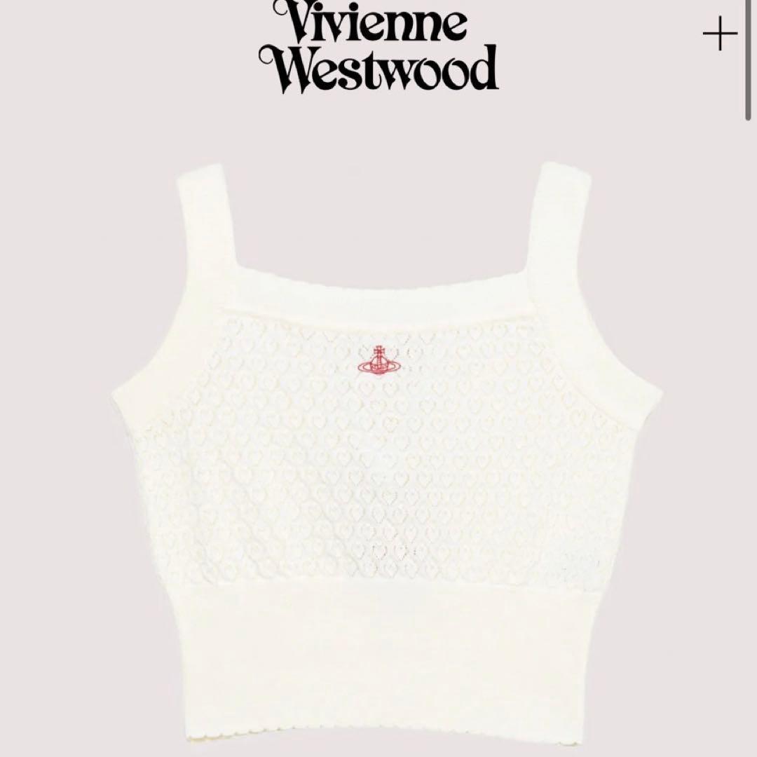 Viviennne Westwood ハートパターンニット キャミソール