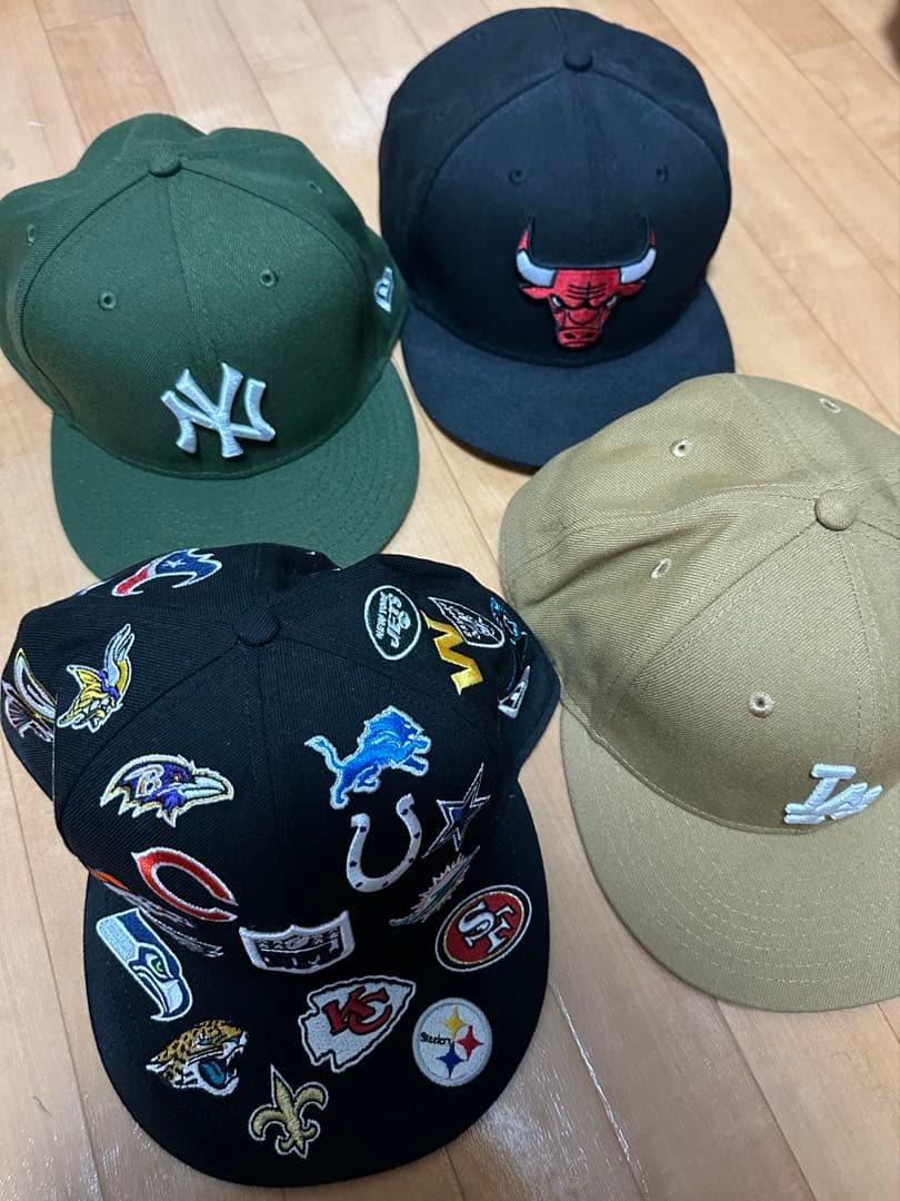 ニューエラ キャップまとめ売り 4個セット 7 7/8