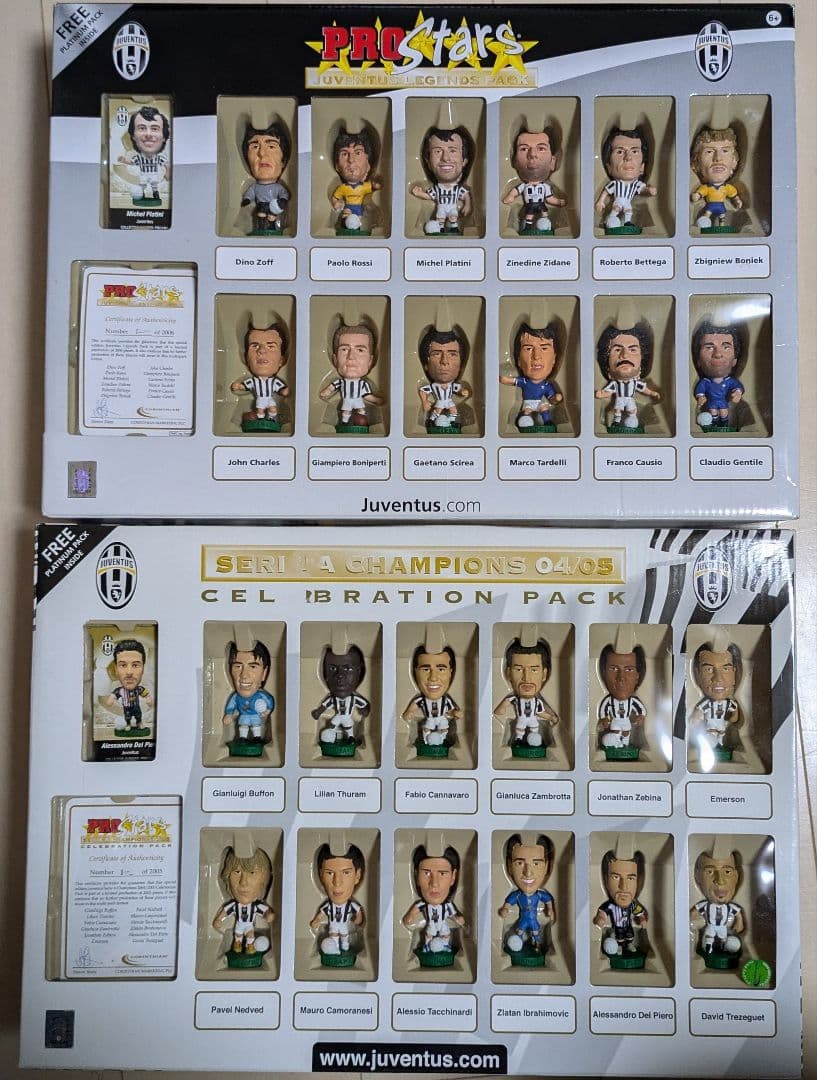 コリンシアン　サッカーフィギュア ProStars 　ユベントス　2セット
