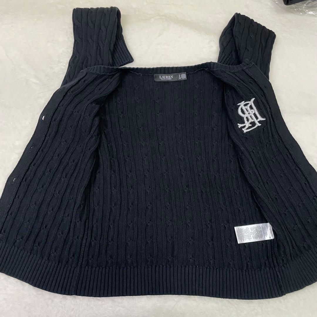 極美品　LAUREN RALPH LAUREN ケーブルニット カーディガン