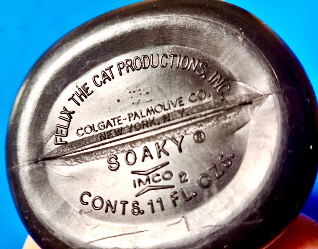 1960s米国ヴィンテージソーキー ソープボトル フィリックス、Mr.マグー