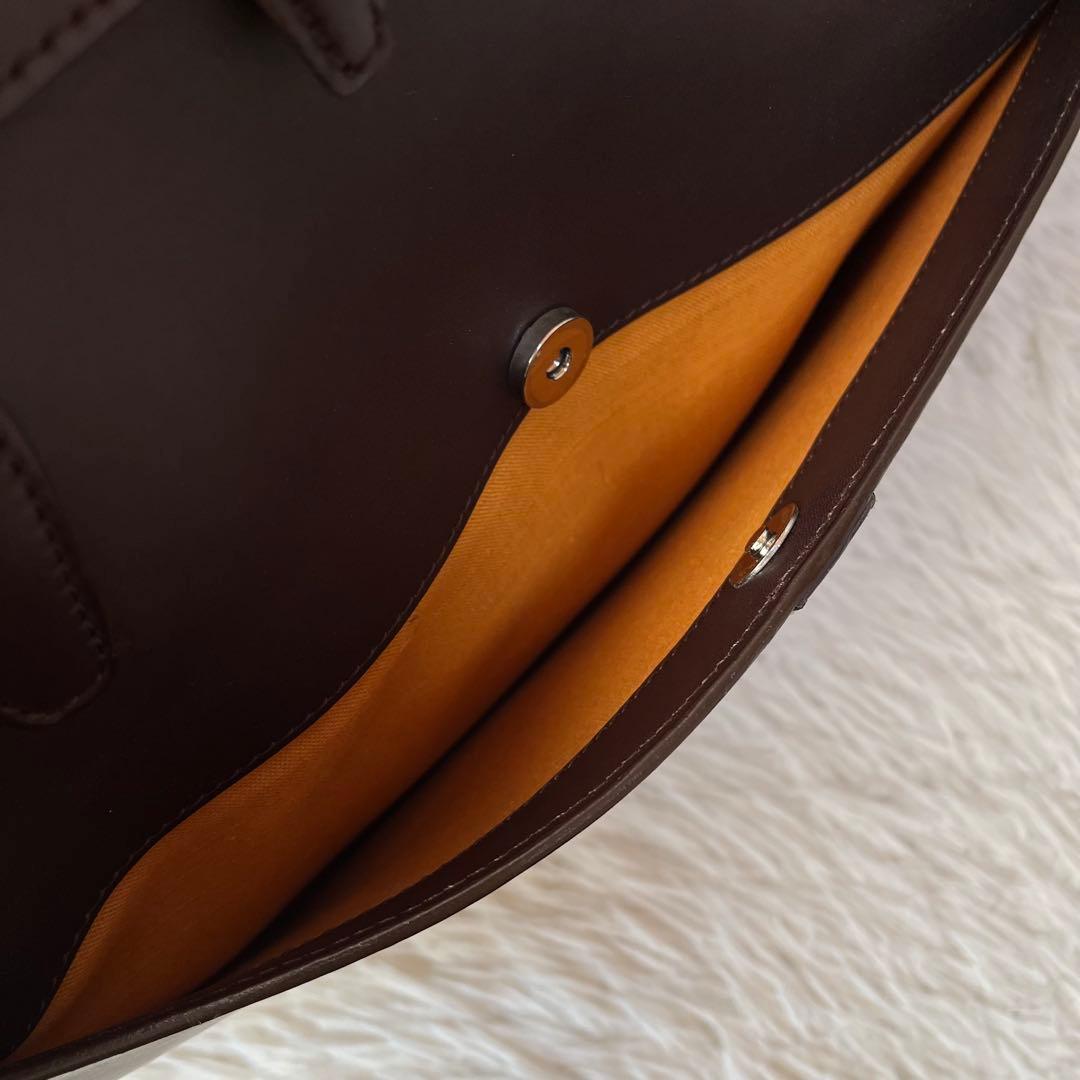 【美品】ソメスサドル　伊勢丹メンズコラボ　レザー　ブリーフケース　A4収納可能