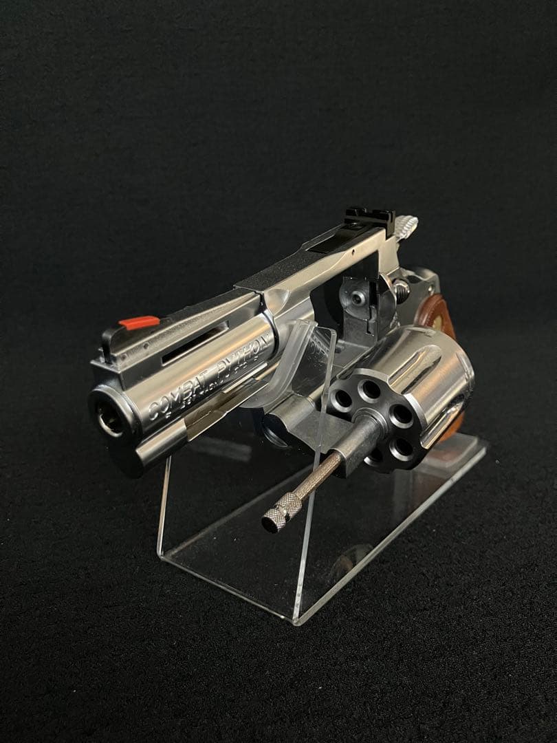 タナカ　コルトパイソン　357マグナム　3インチRモデル　ステンレスフィニッシュ