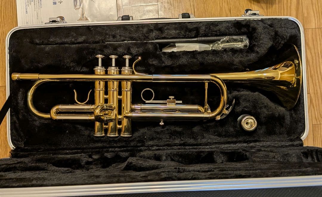 トランペット 入門 初心者 サイレンサー セット ゴールド 楽器 管楽器