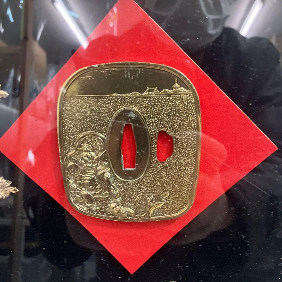 日本刀レプリカ　越中守正俊　模造刀　鍔 美術工芸品 刀剣額 レプリカ 無料発送