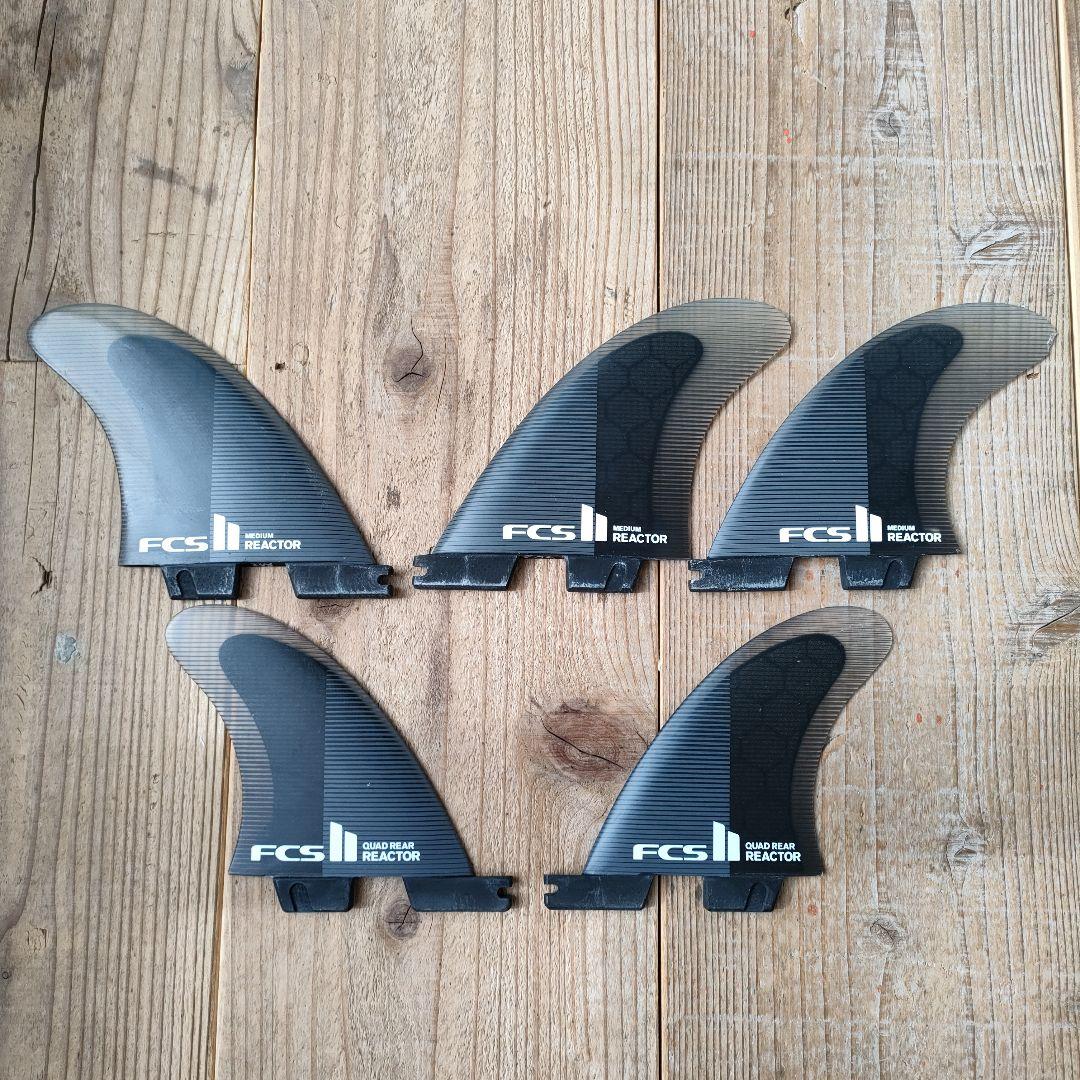 サーフィン・ボディボード FCS II REACTOR TRI FIN + QUAD FIN SET