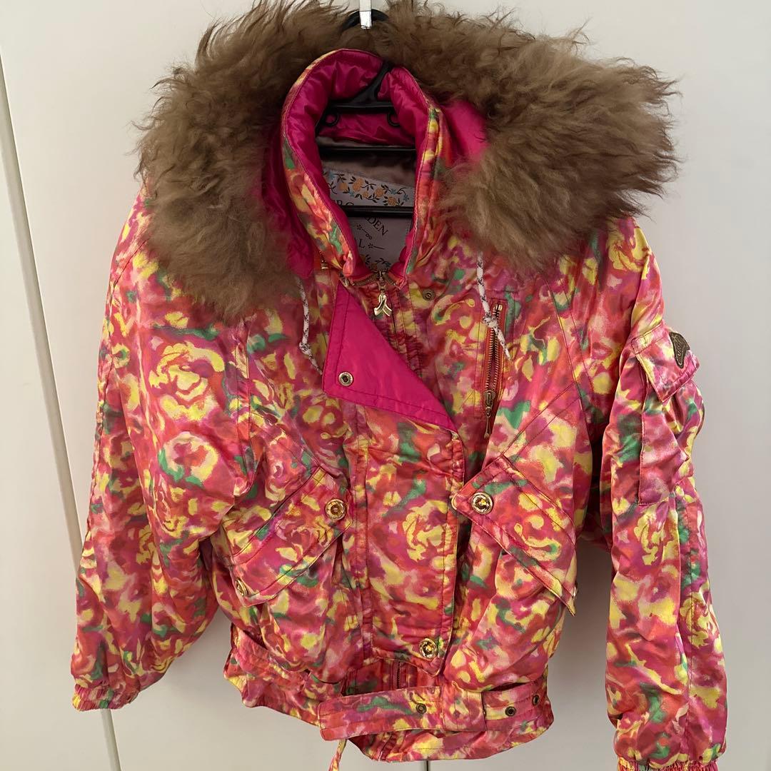 レトロスキーウェア 上下セット　付属品付き