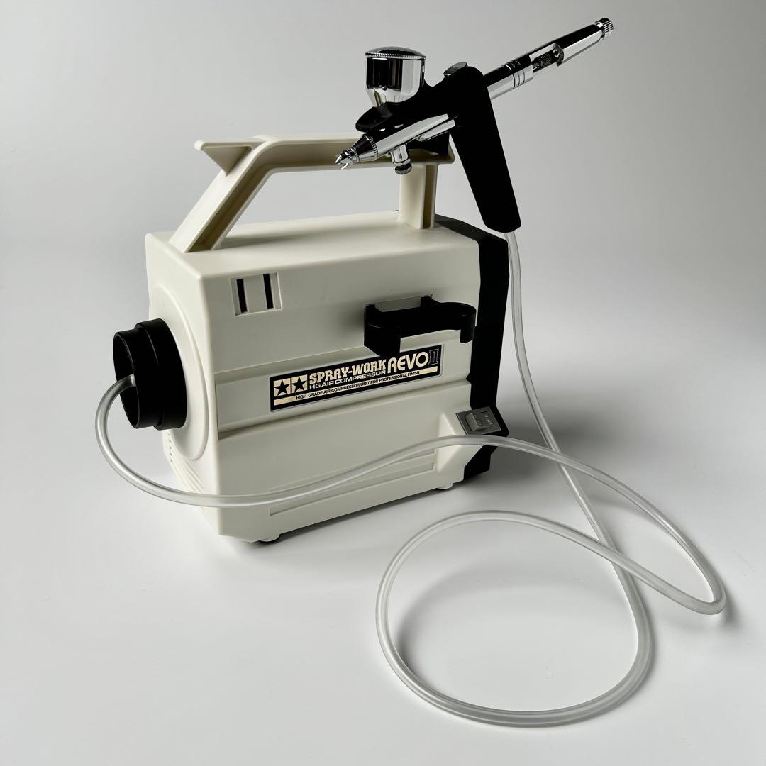タミヤ スプレーワーク コンプレッサー レボII エアブラシ エアーブラシ