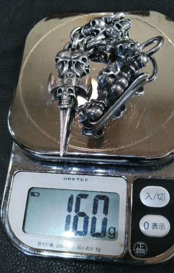 シルバー925 ガボール タイプ ウォレットチェーン ハンガーチェーン 160g