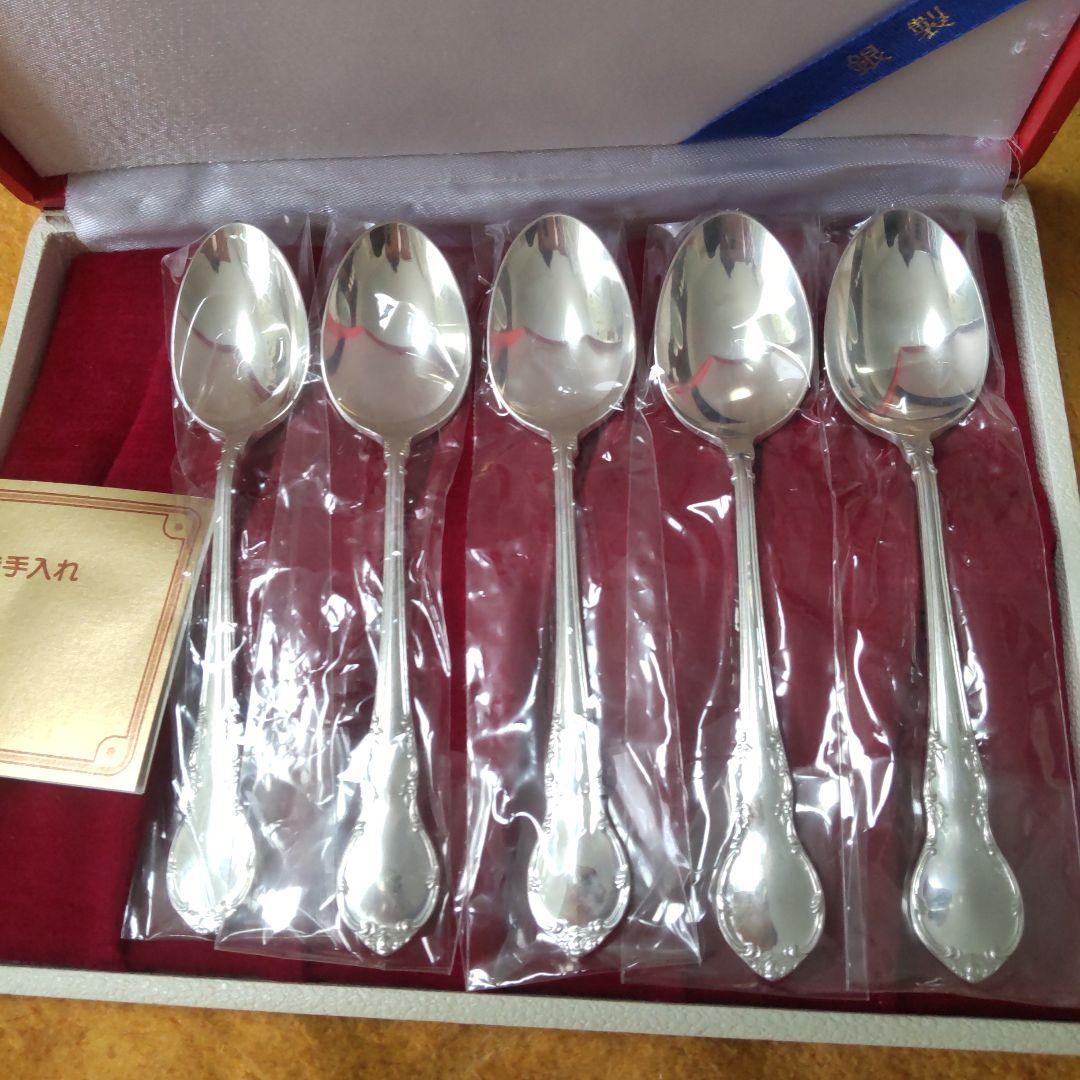 銀製スプーン　5本セット　シルバー925 　ティースプーン