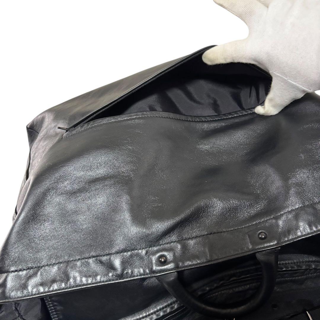 【超希少】　PORTER ポーター　フルレザー　2way ショルダーバッグ　クロ