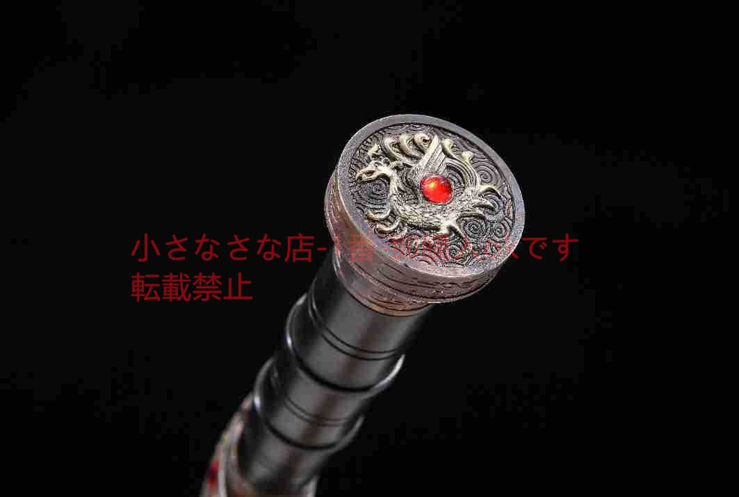 新四聖越王戦剣百錬文紋鋼 古兵器 武具 刀装具 日本刀 模造刀 居合刀