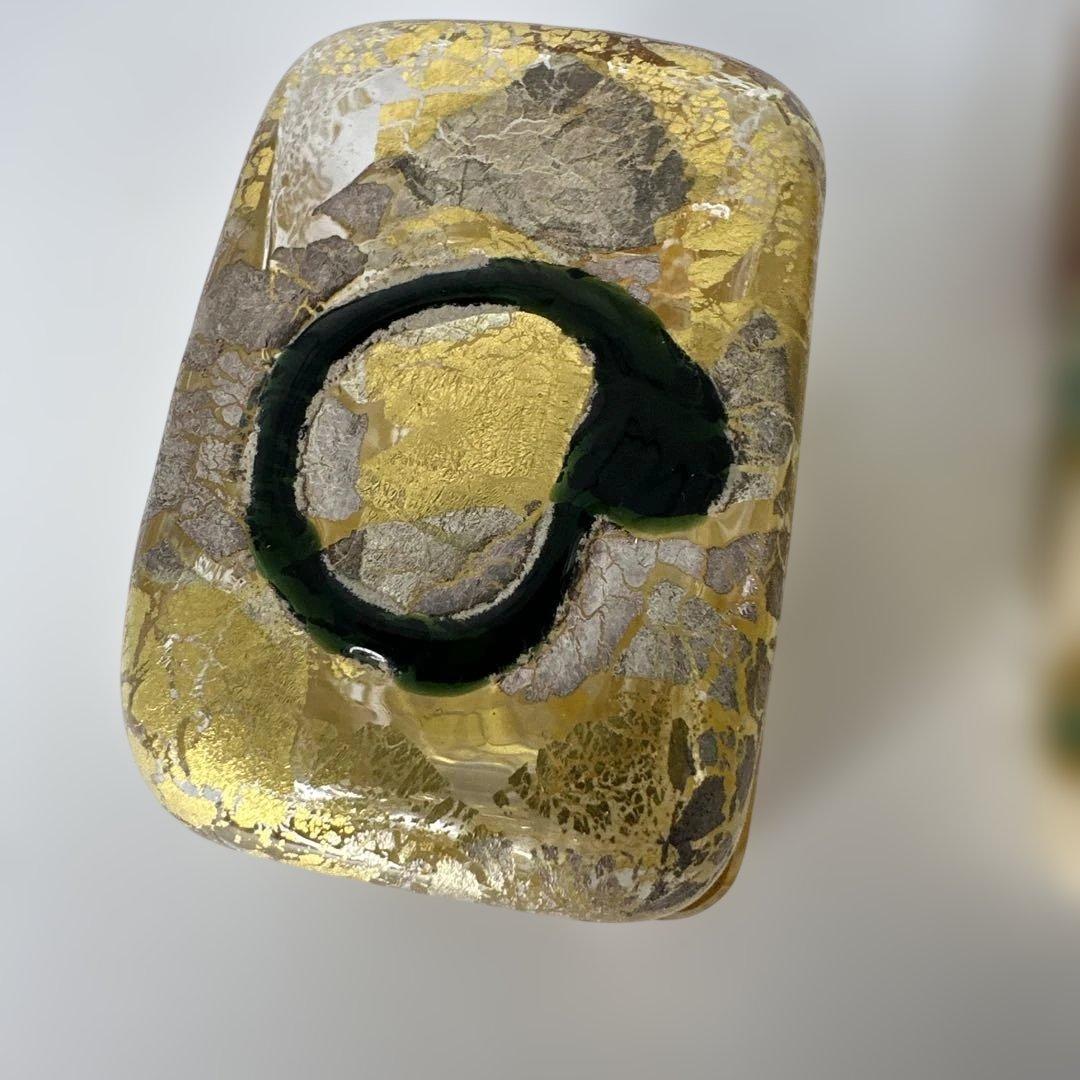 茶道具 乾山写 金彩 茶会 京焼 作家物　陶芸，宮川香雲 金箔琉璃 ニ個まとめ