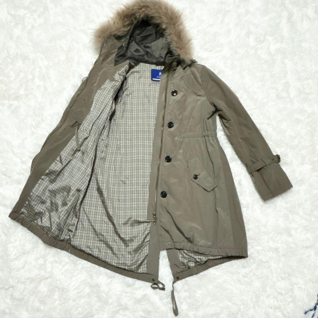 【最終価格‼︎】バーバリーブルーレーベル モッズコート ノバチェック ボアライナー