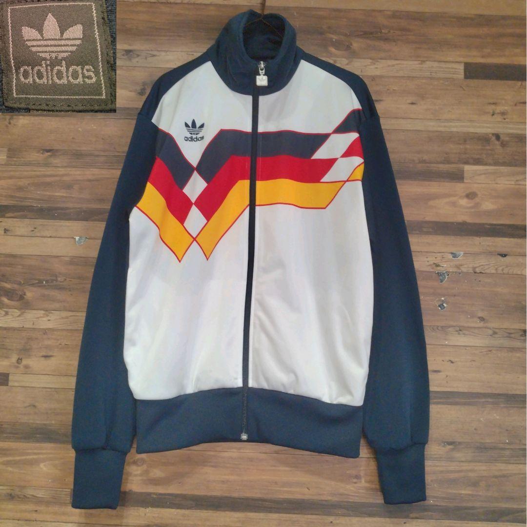 adidas ドイツ代表　90s エムブレムロゴ ハイネックトラックジャケット