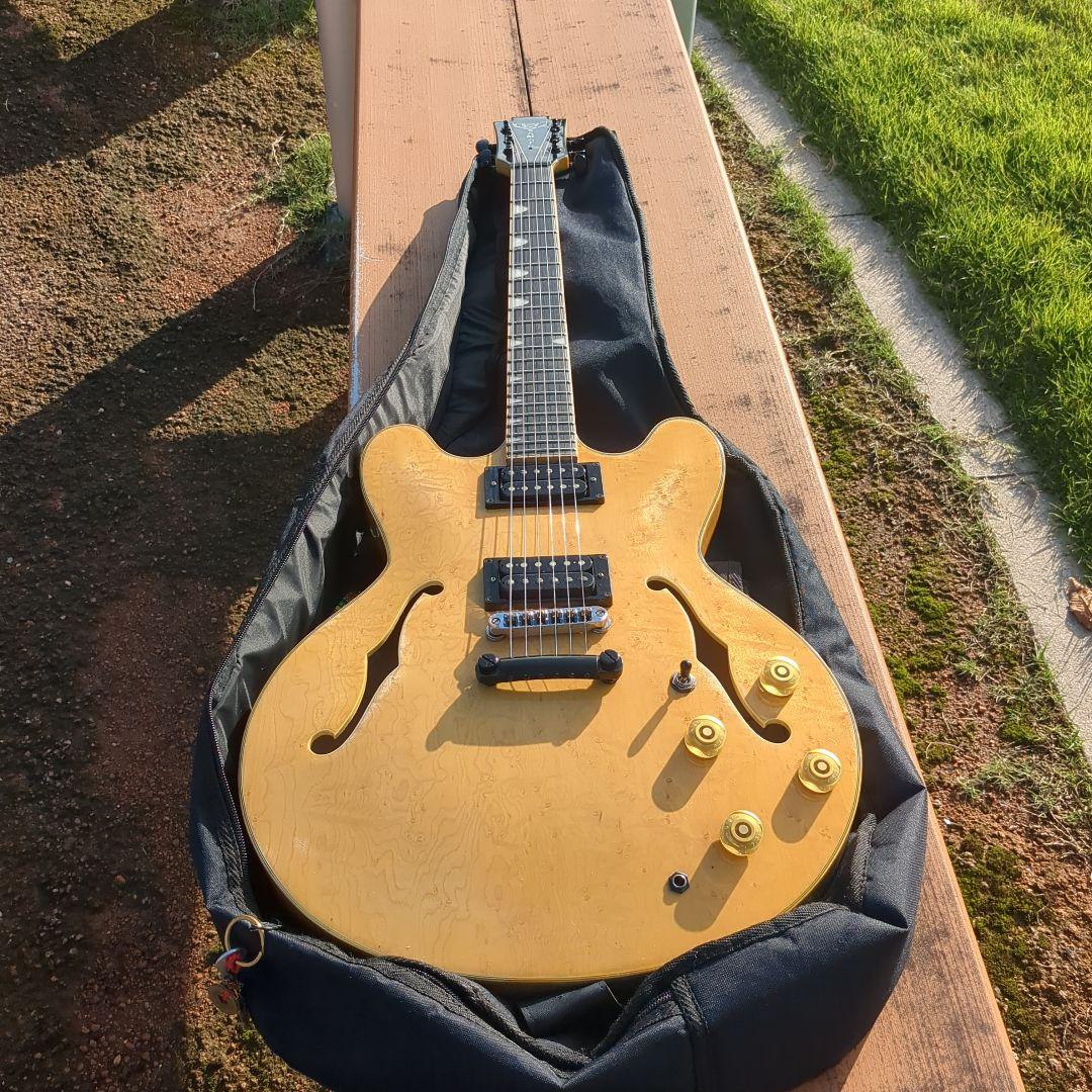 Yamatoセミホロウボディ エレキギター貴重 ケース付