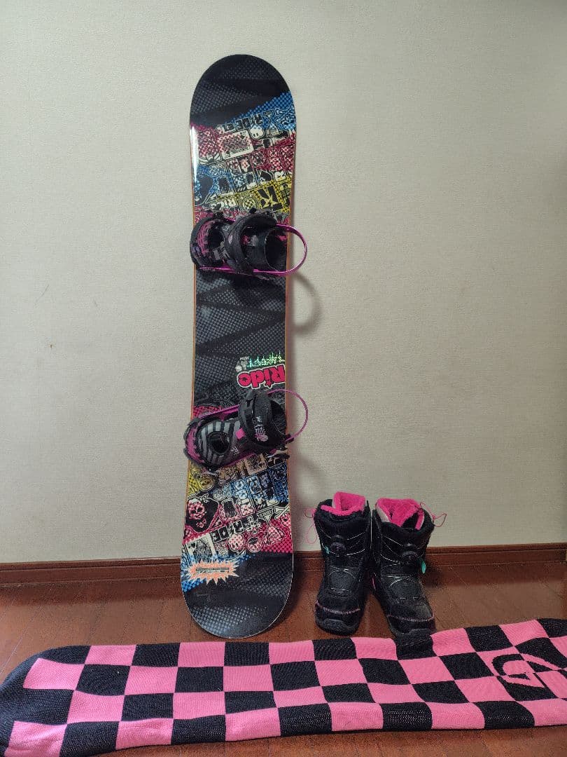 RIDEスノボセット　板カバー付