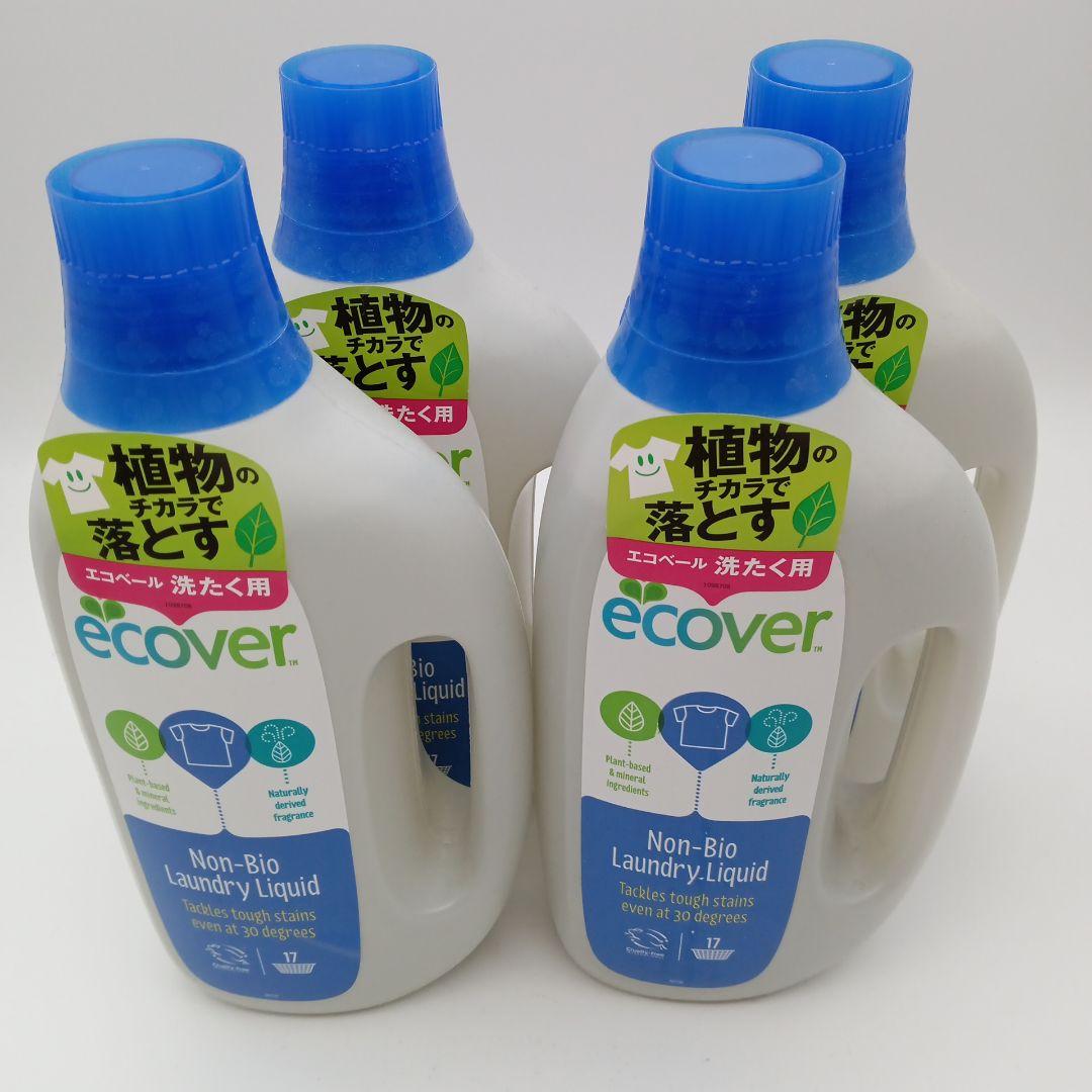 エコベール ランドリーリキッド 洗濯用液体洗剤 植物由来 1.5L　4本セット