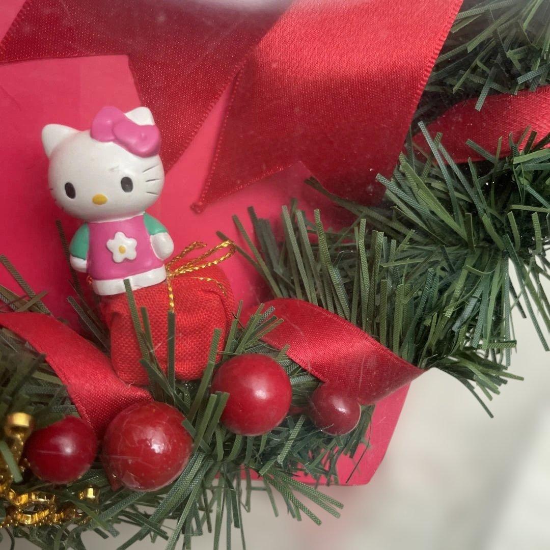 レア ハローキティ クリスマス レトロ リース コレクター サンリオ 2000年