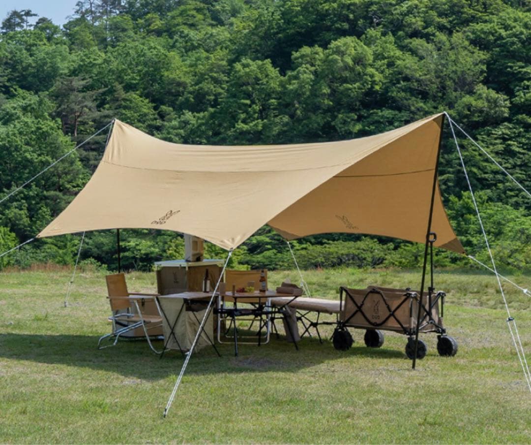 【まとめ売り】★DOD★キノコテント&タープ&マット&ベンチ&ワゴンフルセット★