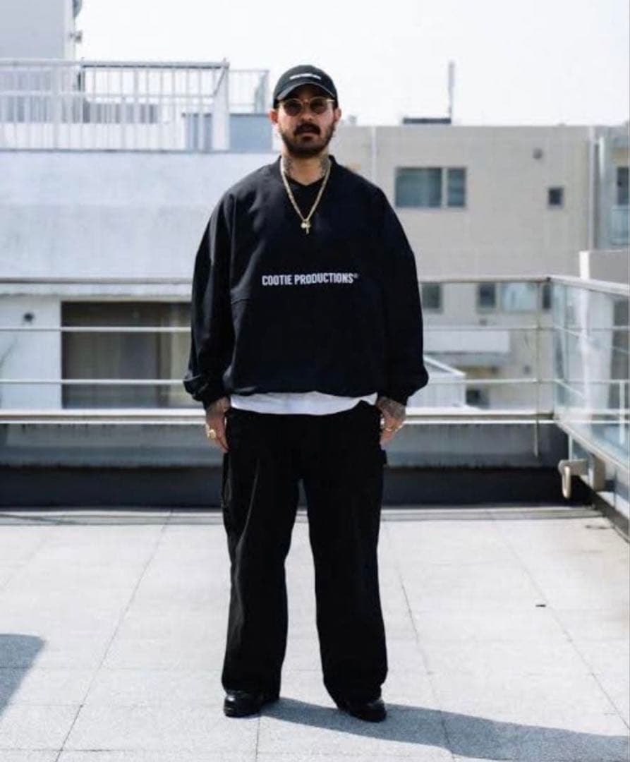 トップス COOTIE Polyester Twill Football L/S Tee