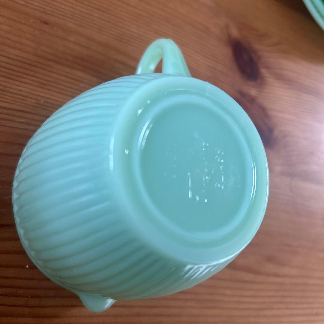 FireKing ファイヤーキング　ジェダイ　カップアンドソーサー　ミルク