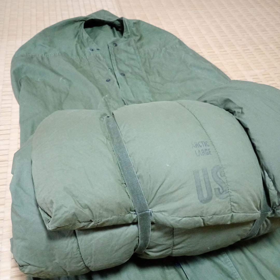 【米軍放出品】 寝袋/羽毛 ＆ 寝袋カバー ARCTIC LARGE