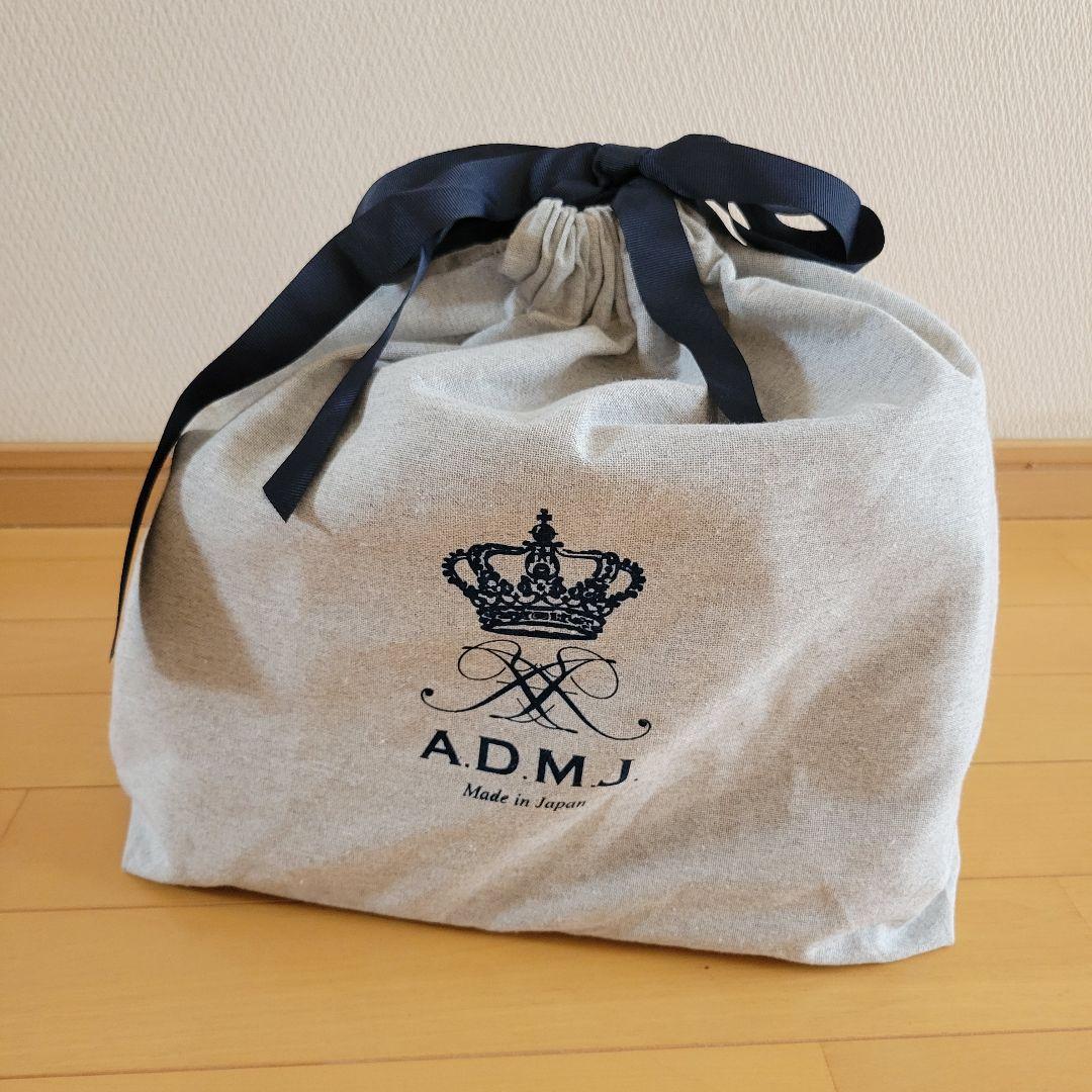 ADMJ バーガンディ レザー バッグ