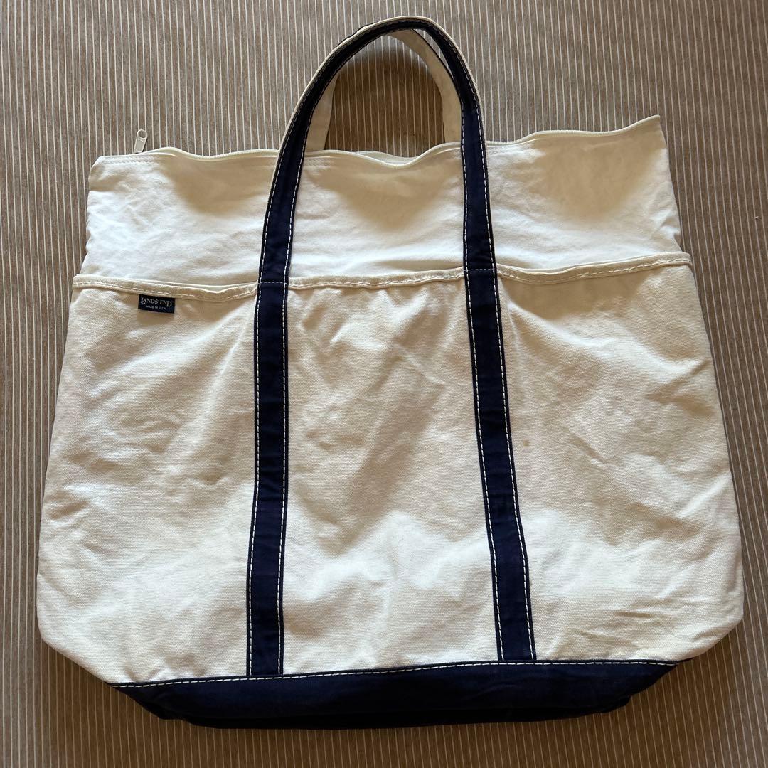 LANDS' END ビッグトートバッグ USA製