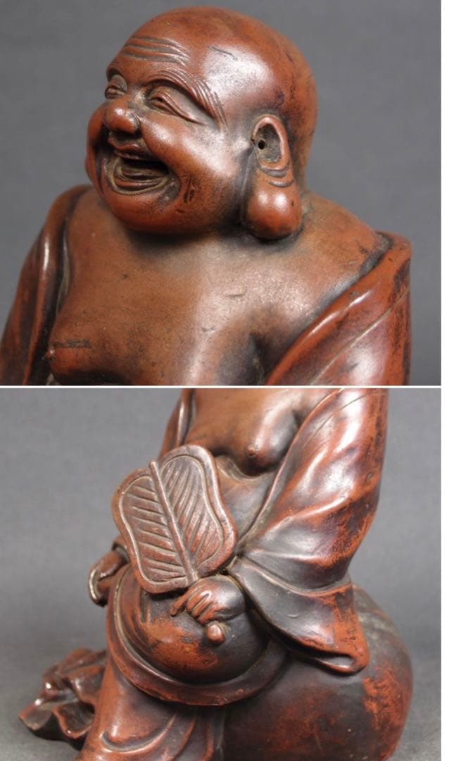 送料無料　値下げ中　江戸期古備前焼　伏香炉/置物