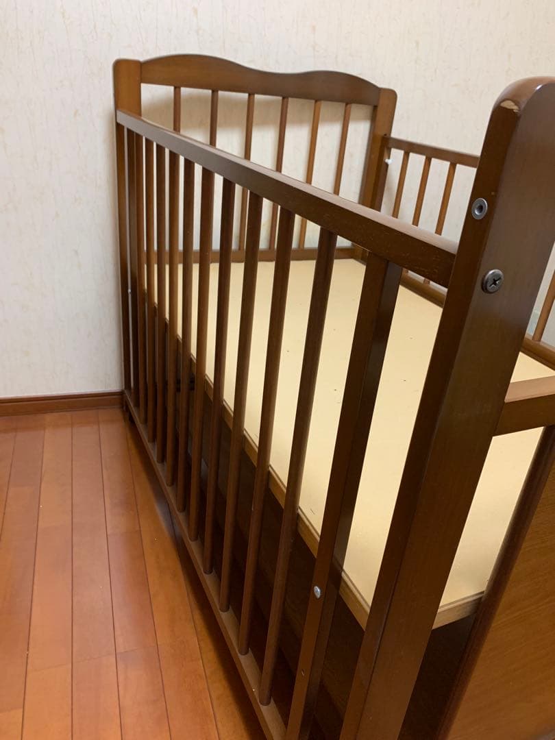 日本製　ベビーベッド　サークル　収納棚　キンタロー