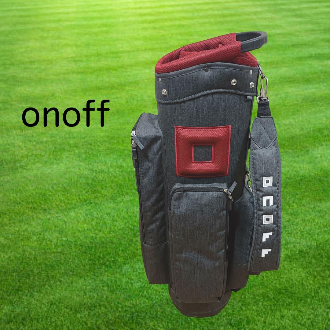 K201 onoff オノフ キャディバッグ 杢（もく）調 フード無し