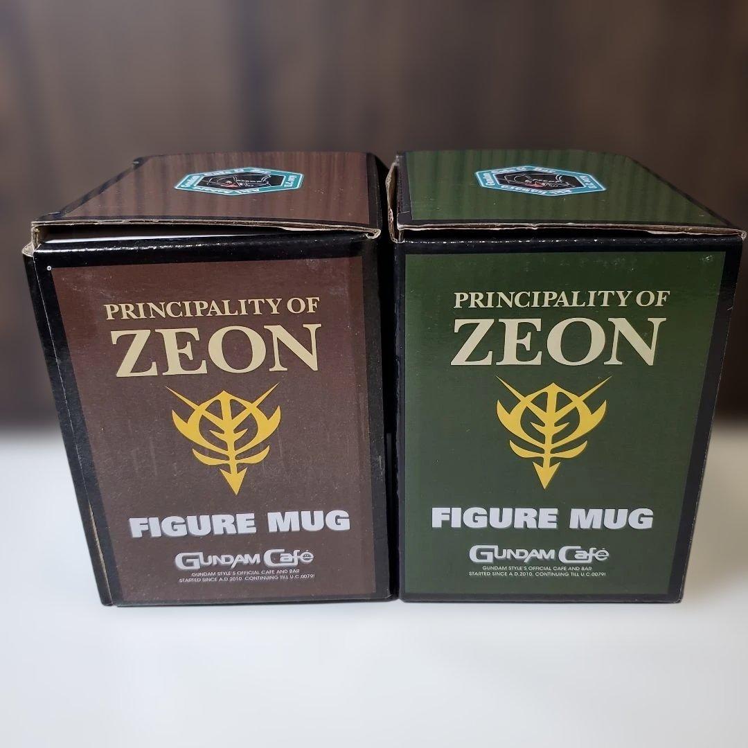フィギュア付きマグカップ　ザクII アッガイ ガンダムカフェ限定