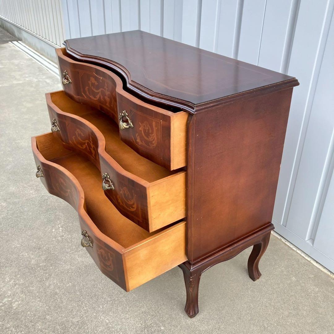 イタリア家具 タロッコ社 象嵌デザイン 猫足 ヴェローナ キャビネット チェスト