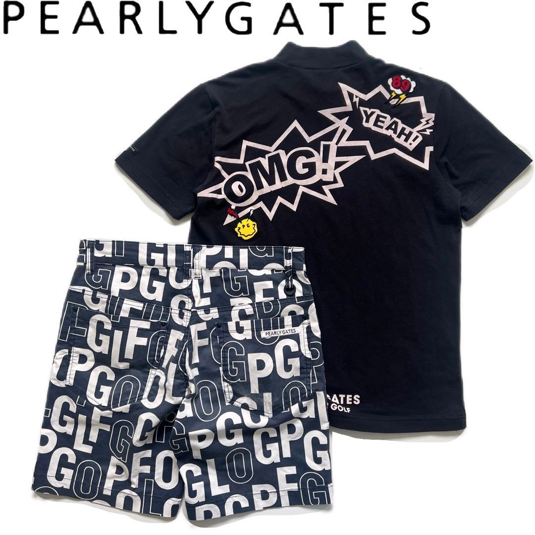 Pearly gates パーリーゲイツ　セットアップ　メンズ　S 総柄　半袖