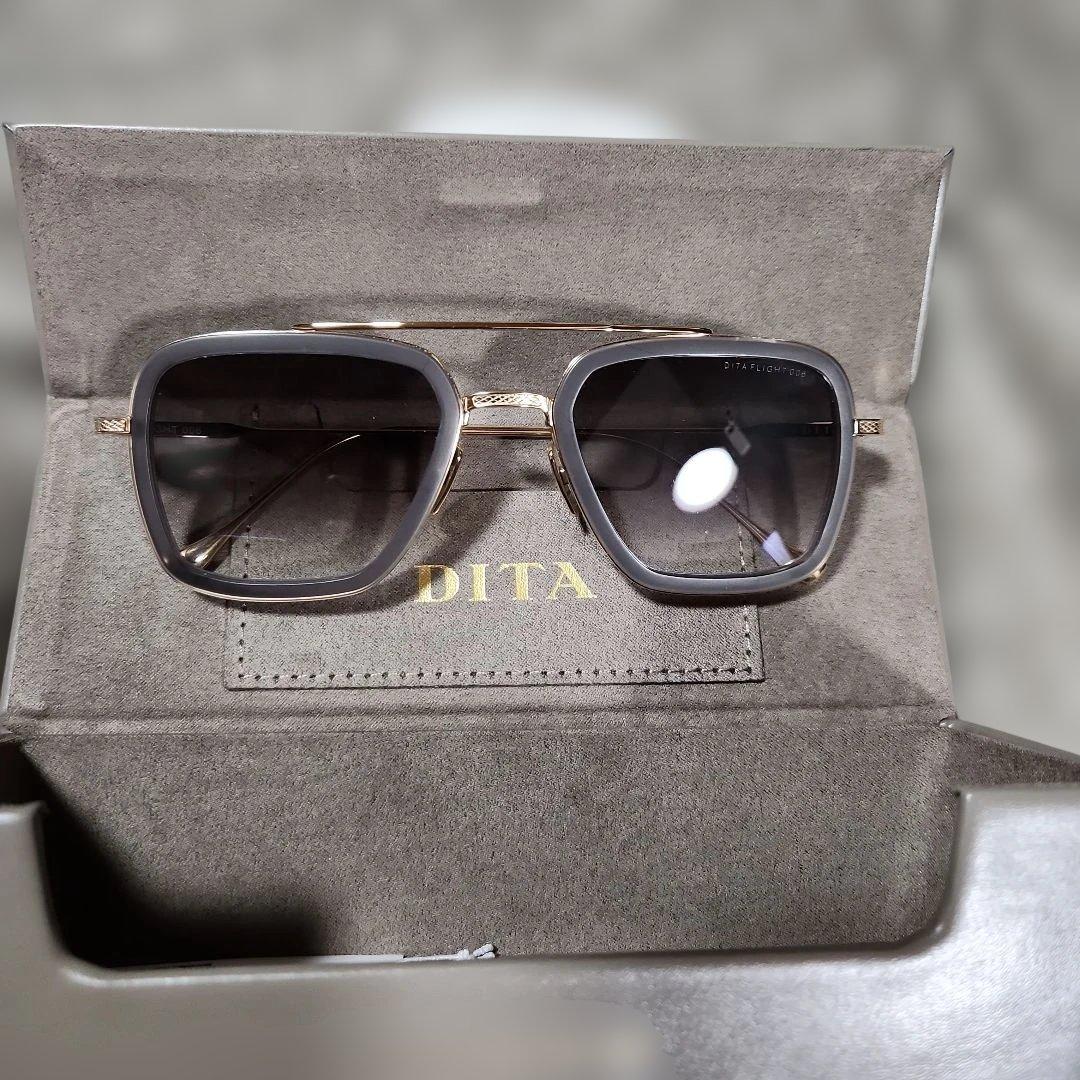 DITA　FLIGHT フライト006 グレージュ系フレーム、ゴールド