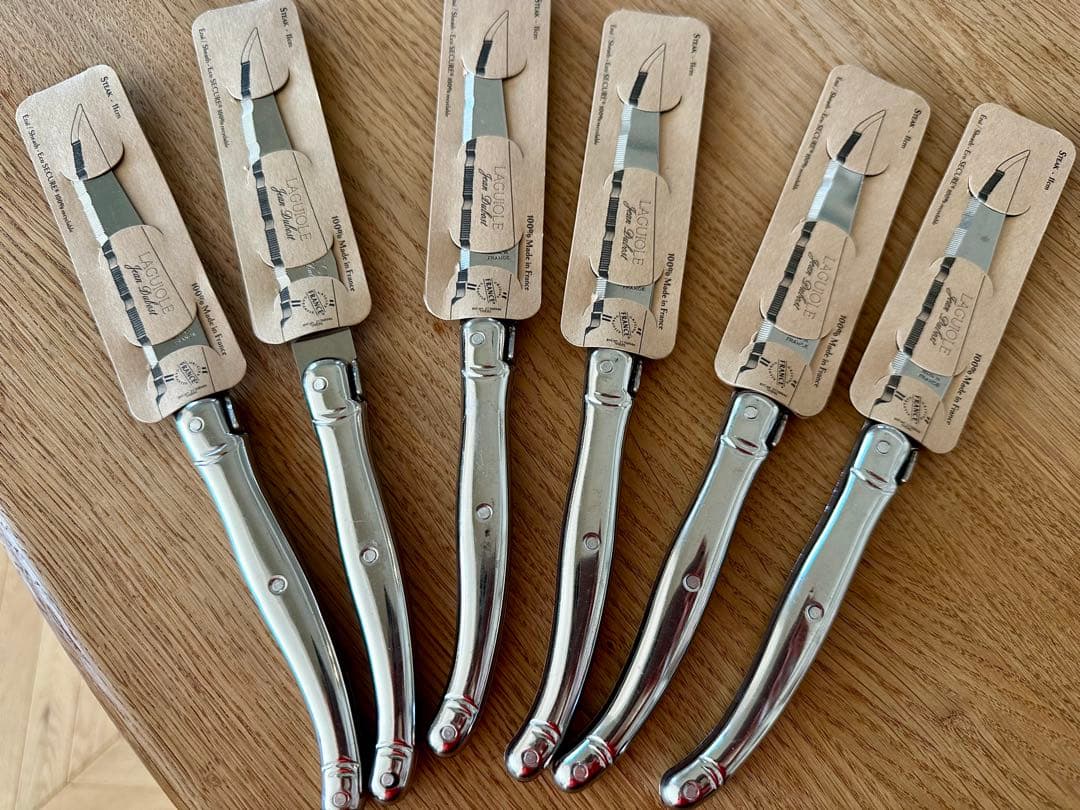 【新品】Laguioleラギオール ステンレステーブルナイフ 6本セット