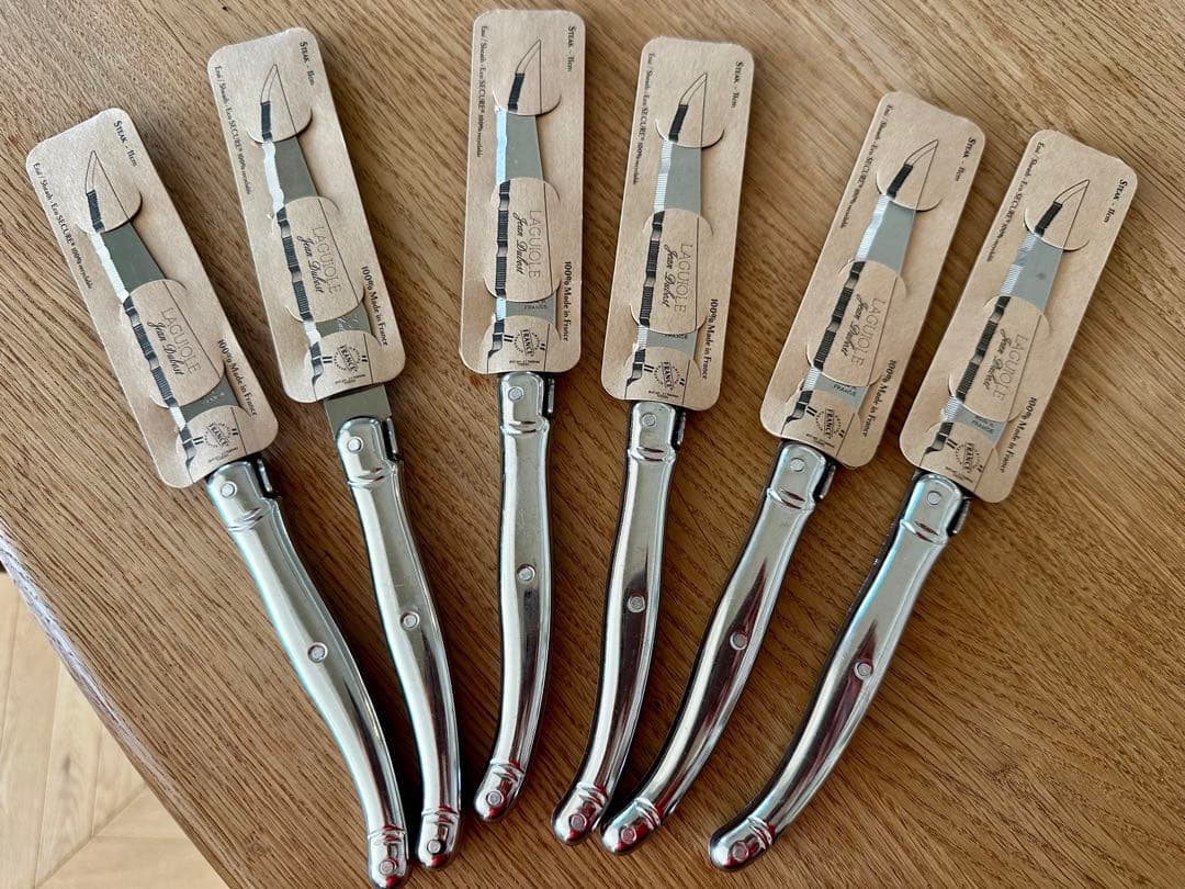 【新品】Laguioleラギオール ステンレステーブルナイフ 6本セット