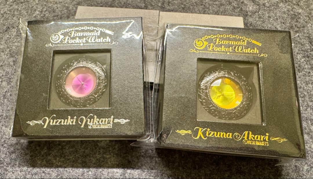 【未開封品】バーメイド・ポケットウォッチ 結月ゆかり・紲星あかり セット