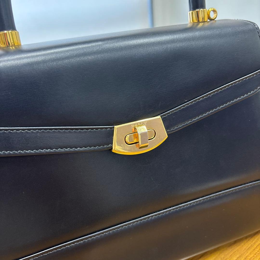 BALLY 2wayハンドバッグ ショルダーストラップ付