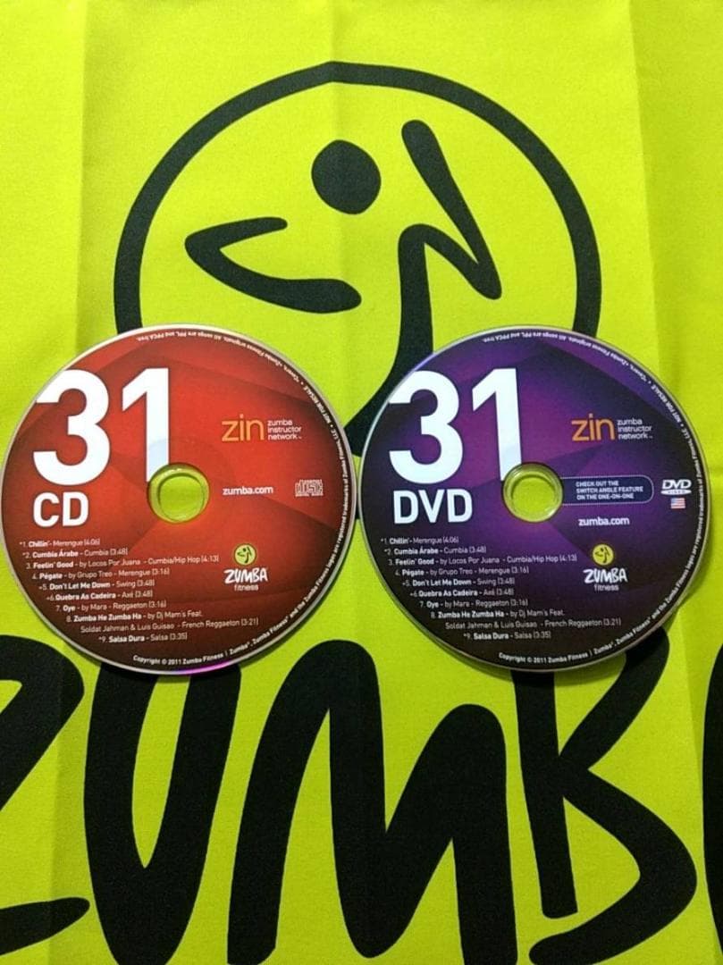 超希少！ ZUMBA　ズンバ　ZIN31　CD ＆ DVD　インストラクター専用