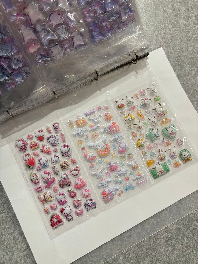 シール帳完成品A4 一冊　ボンボンドロップおすそ分けシール収納　プラス1枚付