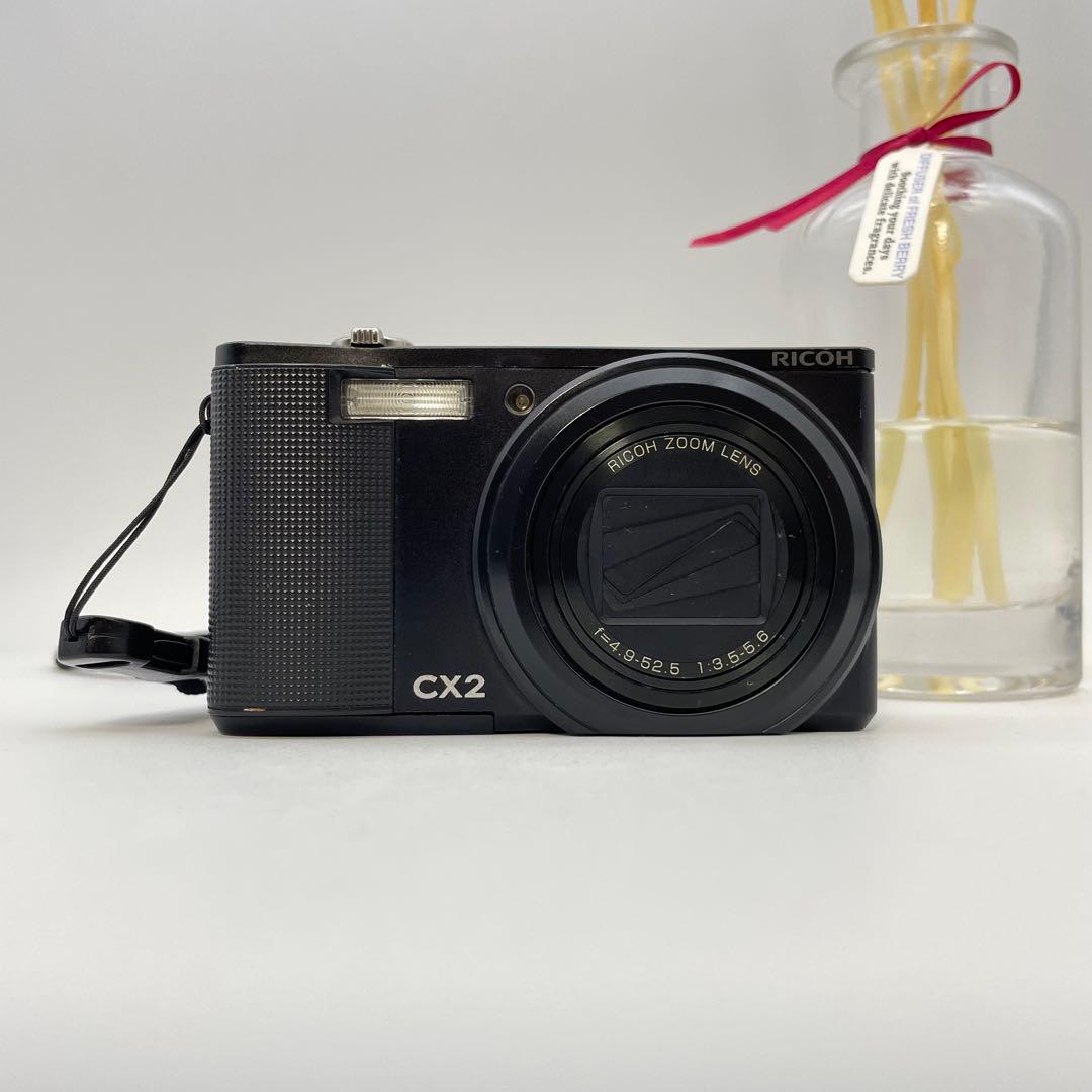 動作確認済✨RICOH CX2✨スマホ転送OK 銘品 デジカメ 人気の黒♪