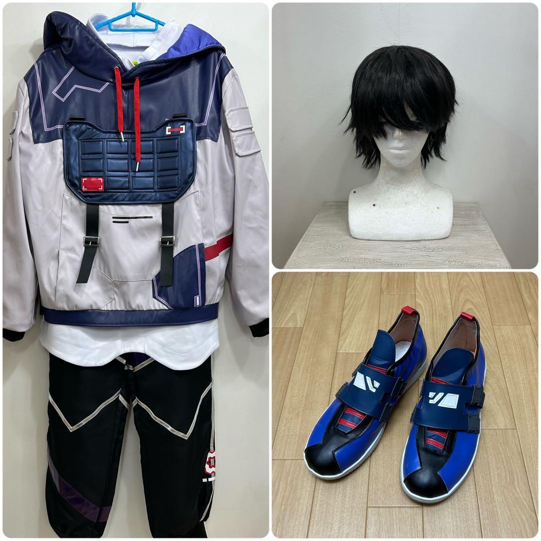 【フルセット】ヴァロラント アイソ コスプレ 衣装 ウィッグ 靴シューズ