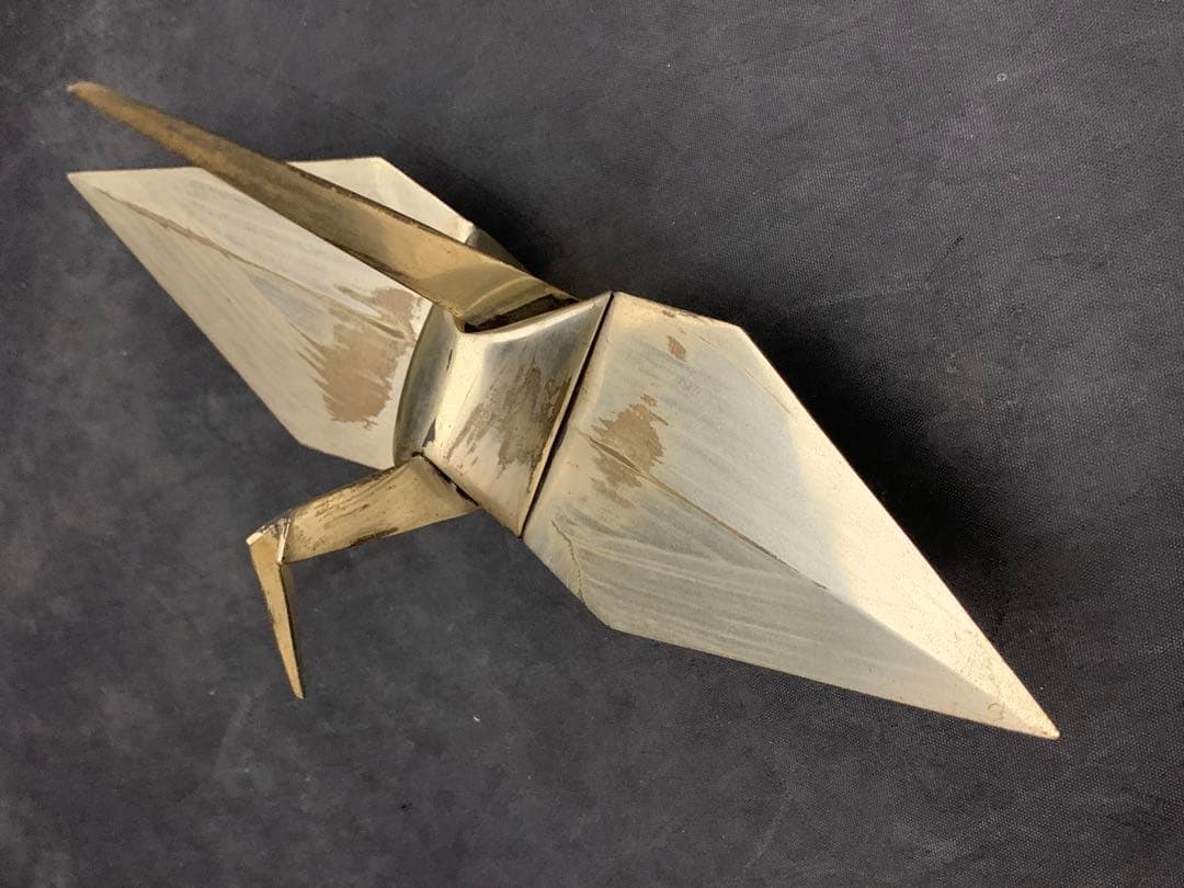 平安　昌美造　折鶴置物　約147g