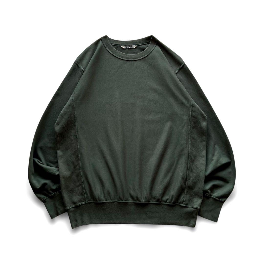 トップス AURALEE SUPER HIGH GAUGE SWEAT BIG P/O