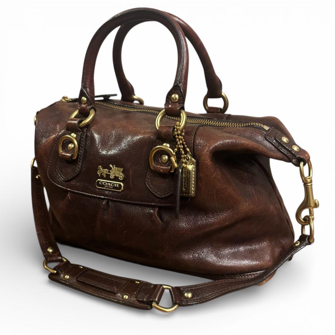 希少✨y2k OLD COACH オールドコーチ ブラウン 2way